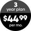 3
year plan $44.99 per mo.